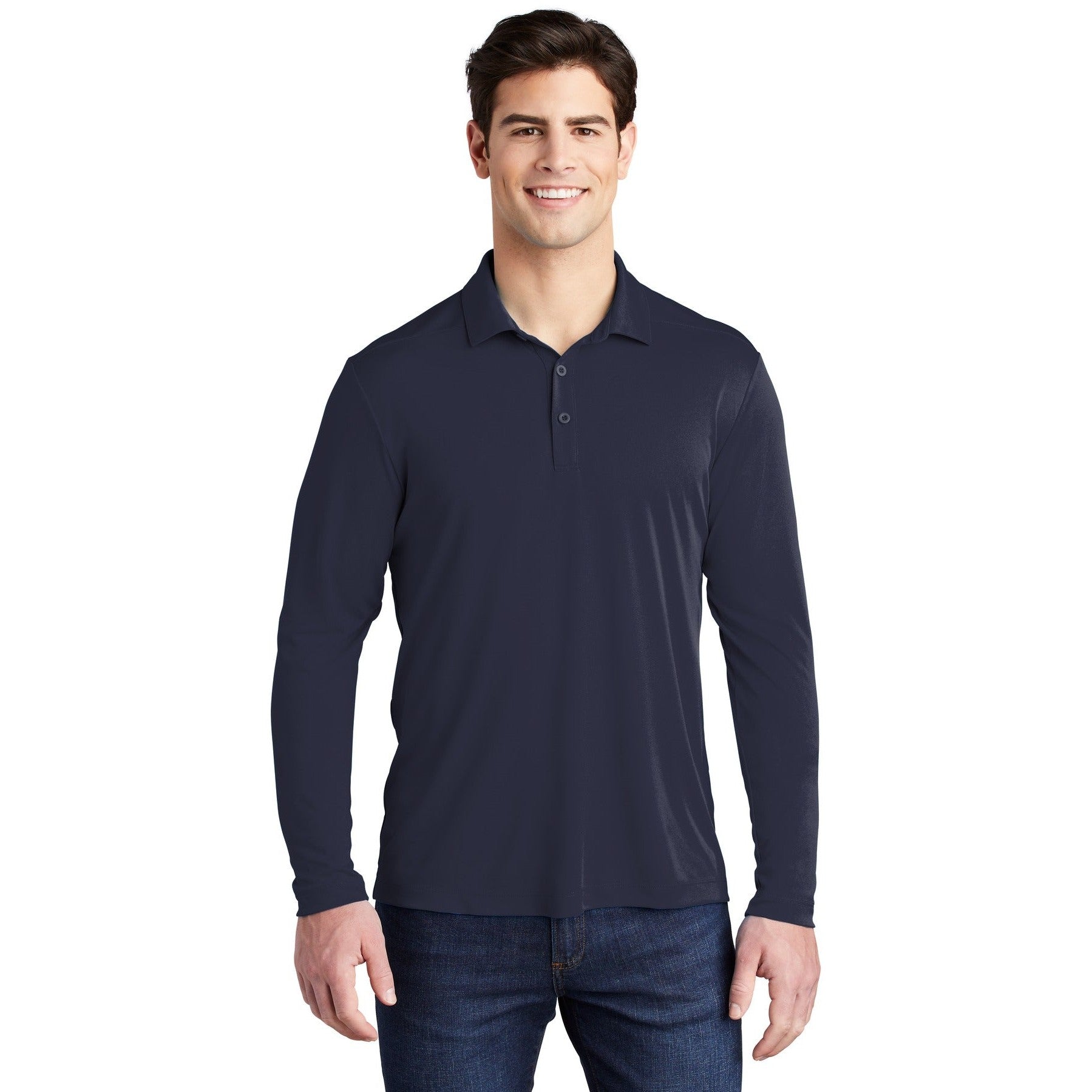 Sport-Tek-Sport-Tek ® Posi-UV® Pro Long Sleeve Polo. ST520LS-MedTech-6